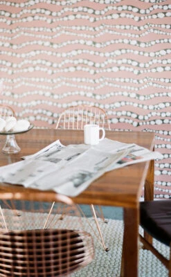 Serpent© Wallpaper In Salmon -Drop It Modern Sales 000088350007