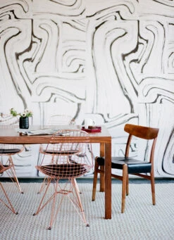 Crystalline© Wallpaper In Blush + Black + Grey -Drop It Modern Sales 000088350015