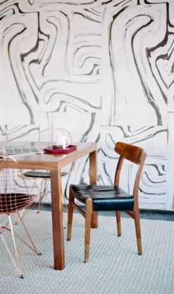 Crystalline© Wallpaper In Blush + Black + Grey -Drop It Modern Sales 000088350016