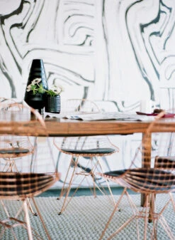 Crystalline© Wallpaper In Blush + Black + Grey -Drop It Modern Sales 000088410005