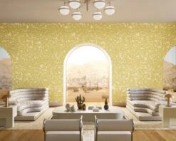 Appaloosa© Mural Wallpaper In Daffodil -Drop It Modern Sales APPALOOSA DAFFODIL Final