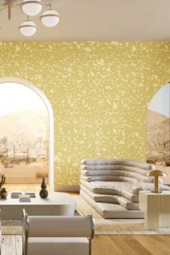 Appaloosa© Mural Wallpaper In Daffodil -Drop It Modern Sales APPALOOSA DAFFODIL FinalCROP