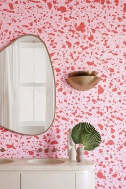 Appaloosa© Mural Wallpaper In Hollyhock -Drop It Modern Sales APPALOOSA Hollyhock Final 1CROP