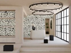 Appaloosa© Mural Wallpaper In Alabaster -Drop It Modern Sales Appaloosa Alabaster Final 2