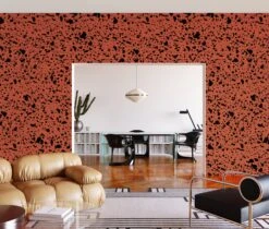 Appaloosa© Mural Wallpaper In Brick + Black -Drop It Modern Sales Appaloosa Brick Black Final