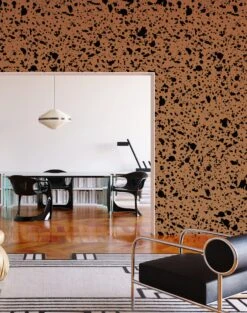 Appaloosa© Mural Wallpaper In Chestnut -Drop It Modern Sales Appaloosa Chestnut FinalCrop