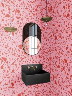 Appaloosa© Mural Wallpaper In Hollyhock -Drop It Modern Sales Appaloosa hollyhock render 05
