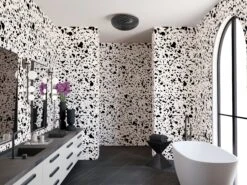 Appaloosa© Mural Wallpaper In Black + Cremé -Drop It Modern Sales Appalossa Blak Creme