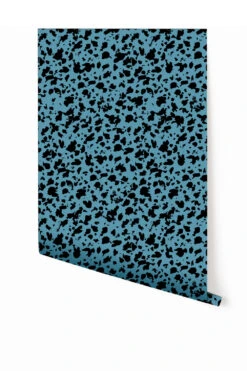 Milano© Wallpaper In Aqua Net + Black