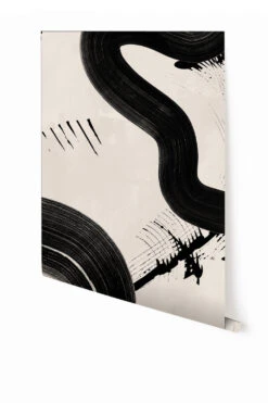 Untamed© Mural Wallpaper In Black + Cremé