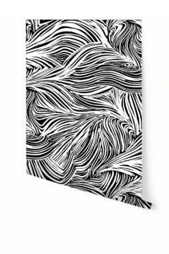 Hay Bale© Wallpaper In Black + White