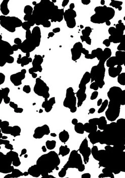 Bovine© Wallpaper In Black + White -Drop It Modern Sales BOVINE MURAL BLACK WHITE