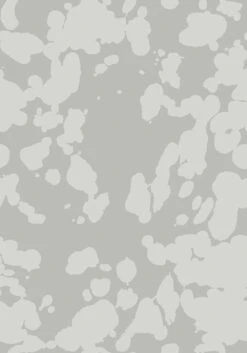 Bovine© Wallpaper In Sky Grey -Drop It Modern Sales BOVINE MURAL SKYGREY