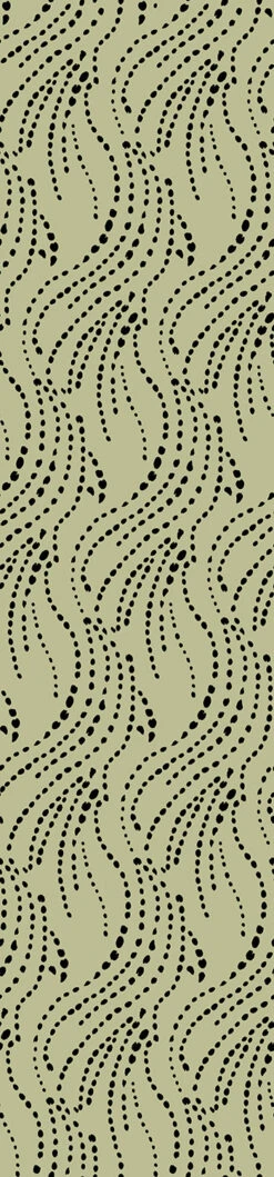 Branding Iron© Wallpaper In Stonecrop + Black -Drop It Modern Sales BRANDINGIRON STONECROP BLACK