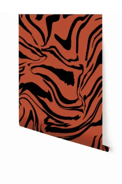 Primal© Mural Wallpaper In Brick + Black