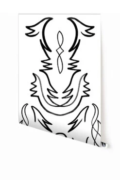 Side Saddle© Wallpaper In Black + White