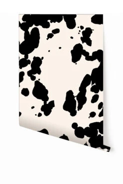 Bovine© Wallpaper In Black + Cremé