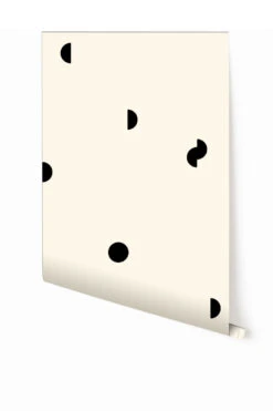 Mezzaluna© Wallpaper In Black + Cremé