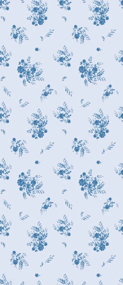 Bloom© Wallpaper In Bleu -Drop It Modern Sales Bloom Blue 40d10bd9 c4d7 4e82 90a7 9a89667c1149