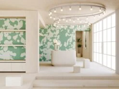 Bovine© Wallpaper In Aloe -Drop It Modern Sales Bovine Aloe Final 2