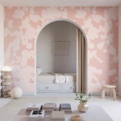 Bovine© Wallpaper In Azalea -Drop It Modern Sales Bovine Azalea Final