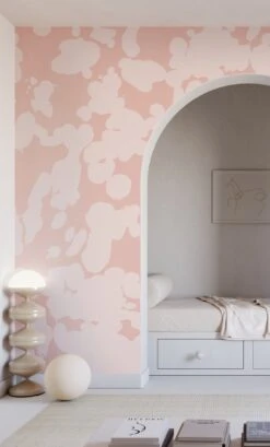 Bovine© Wallpaper In Azalea -Drop It Modern Sales Bovine Azalea FinalCROP1