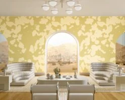 Bovine© Wallpaper In Daffodil -Drop It Modern Sales Bovine Daffodil Final