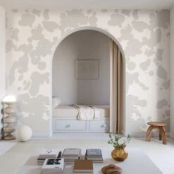 Bovine© Wallpaper In Mineral -Drop It Modern Sales Bovine Mineral Final