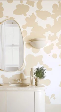 Bovine© Wallpaper In Sand -Drop It Modern Sales Bovine Sand FinalCROP1