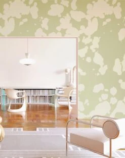 Bovine© Wallpaper In Stonecrop -Drop It Modern Sales Bovine Stonecrop FinalCROP1