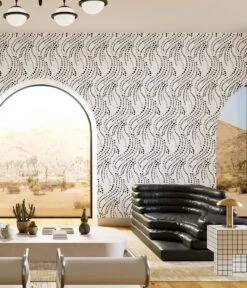 Branding Iron© Wallpaper In Black + White -Drop It Modern Sales BrandingIron Black White FinalCROP1