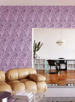 Branding Iron© Wallpaper In Purple + Black -Drop It Modern Sales BrandingIron Purple Black FinalCROP1