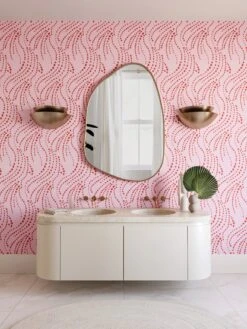 Branding Iron© Wallpaper In Hollyhock -Drop It Modern Sales BrendingIron Hollyhock Final