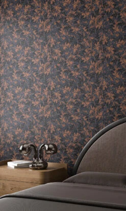 Iris© Wallpaper In Caviar -Drop It Modern Sales CAviarFINALcrop1