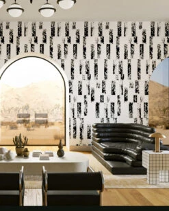 Corral© Wallpaper In Black + White -Drop It Modern Sales CORRAL Black WhiteCROP