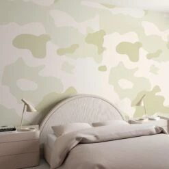 Camo© Wallpaper In Pea -Drop It Modern Sales Camo Pea Large Final