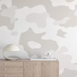 Camo© Wallpaper In Rhino -Drop It Modern Sales Camo Rhino Large Final