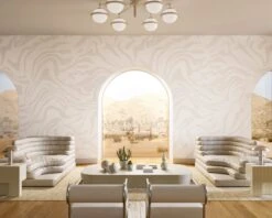 Primal© Mural Wallpaper In Milk -Drop It Modern Sales CopyofPrimal Milk Final