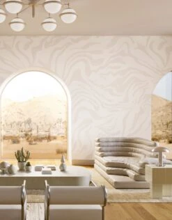 Primal© Mural Wallpaper In Milk -Drop It Modern Sales CopyofPrimal Milk FinalCROP