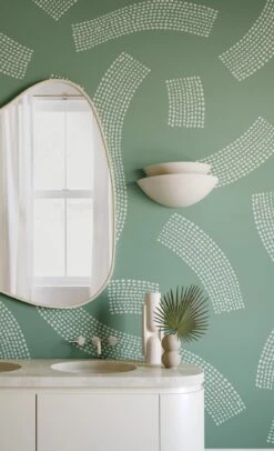 Saguaro© Wallpaper In Aloe -Drop It Modern Sales CopyofSAGURO ALoe FinalCROP