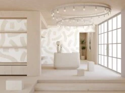 Saguaro© Wallpaper In Sand -Drop It Modern Sales CopyofSaguro Sand Final