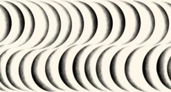 Coque© Wallpaper In Black + Cremé -Drop It Modern Sales Coque Black Creme panel 28