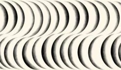 Coque© Wallpaper In Black + Cremé -Drop It Modern Sales Coque Black Creme panel 52