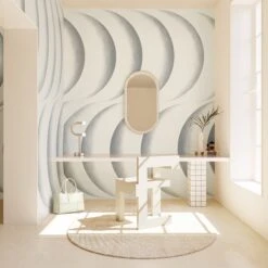 Coque© Wallpaper In Cinder -Drop It Modern Sales Coque Mural Cinder rendering 1