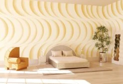 Coque© Wallpaper In Sunkist -Drop It Modern Sales Coque Mural Sunkist rendering 1