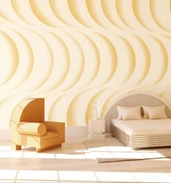 Coque© Wallpaper In Sunkist -Drop It Modern Sales Coque Mural Sunkist rendering 3