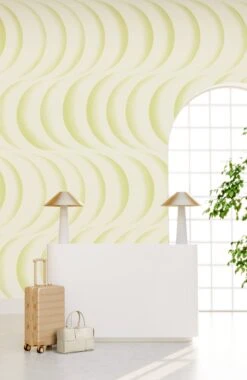 Coque© Wallpaper In Kiwi -Drop It Modern Sales Coque Mural kiwi rendering 2