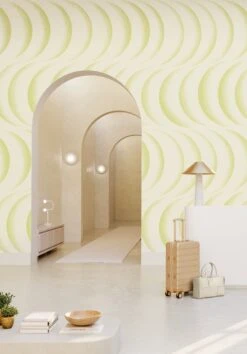 Coque© Wallpaper In Kiwi -Drop It Modern Sales Coque Mural kiwi rendering 3