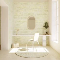 Petite Coque© Wallpaper In Kiwi -Drop It Modern Sales Coque Petite Kiwi rendering 1