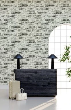 Petite Coque© Wallpaper In Moon -Drop It Modern Sales Coque Petite Moon rendering 2